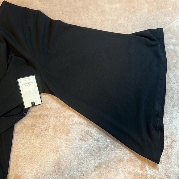 NWT Dana Buchman Bell Sleeve Key Hole Black Midi Dress Women's Sz Medium MSRP$50 - Picture 4 of 6